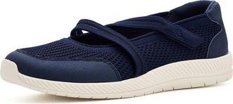 Easy Spirit Gwynn Womens Dress Flat Shoes Dark Blue : 9.5 WW (EE), Synthetic