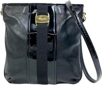 Ferragamo Pre-owned Fabric shoulder-bags - Dames - Vintage Schoudertas - Zwart - ONE Size - Vintage