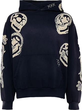 Alchemist Felpa con cappuccio Stadium Skulled Black - Nero