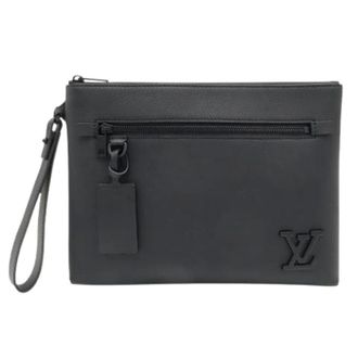 Louis Vuitton Pre-owned Vintage Clutch Bag - Heren - Pre-owned - Zwart - Maat: ONE Size Leer