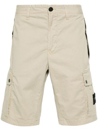 Stone Island Shorts met Compass-logopatch - Beige