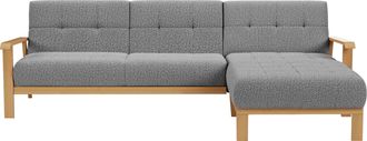Sit&more Ecksofa »Billund L-Form« Armlehnen aus eichefarbigem Buchenholz, verschiedene Bezüge und Farben