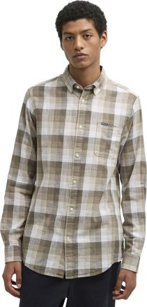 Barbour Overhemd Barbour Tailored Fit bruin ruiten print