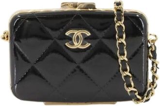 Chanel Pre-owned Clutches, female, Black, Size: ONE SIZE Pre-owned Fabric Wallet