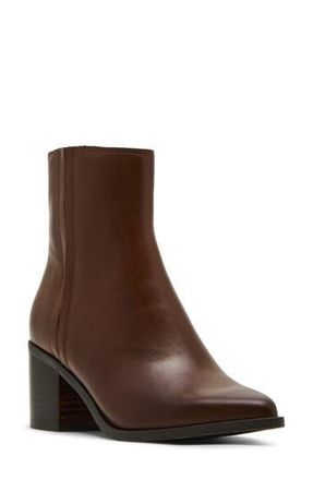 Blondo Brenna Waterproof Pointed Toe Bootie in Brandy Leather at Nordstrom Rack, Size 7