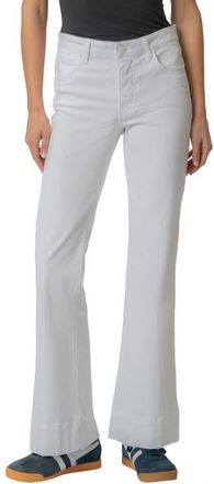 Kut from the Kloth Stella Fab Ab High Waist Flare Jeans in Optic White at Nordstrom, Size 10P