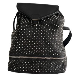 Alexander McQueen Black Leather Backpack