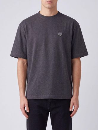 Maison Kitsun&eacute; T-shirt in cotone biologico con patch logo Chillax Fox