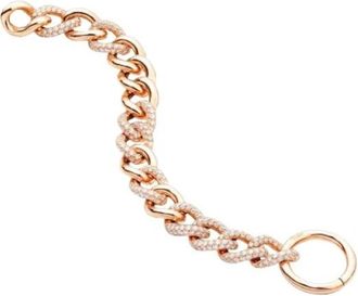 POMELLATO Kettingarmband IN Rose Goud MET Diamanten - Dames - Armbanden - Roze - ONE Size - Accessoires