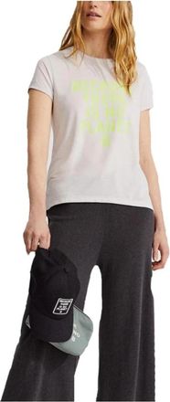 Ecoalf Wave T-shirt met korte mouwen - Dames - T-shirts - Grijs - XS - Polyester - Tops