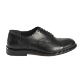 Jerold Wilton Schoenen, Heren, Zwart, 46 EU, Leer, Cap-Toe Oxford