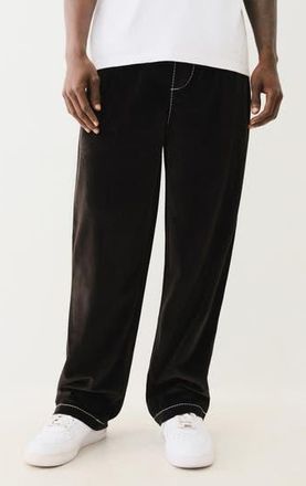 True Religion Velvet Big T Pants in Jet Black /Shiny Nickel at Nordstrom Rack, Size Small