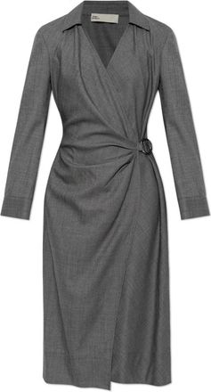 Tory Burch Abito con chiusura a portafoglio - - Dresses - Donna - Grigio - L