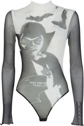 GCDS Bodysuit met grafische print - Dames - Bodies - Veelkleurig - 2XS - Polyester - Tops
