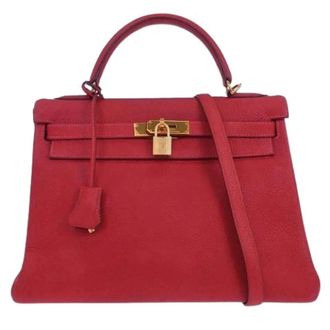 Herm&egrave;s Borsa Kelly Pre-owned - - Pre-owned - Donna - Rosso - ONE SIZE