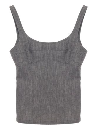 Paloma Wool Top met vierkante hals - Bruin