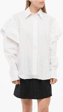 Viktor & Rolf Volant AMSTERDAM Blouse with Rhinestones size XS/S