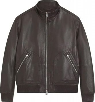 HUGO BOSS Heren, Jassen, Bruin, Maat: XL Leer