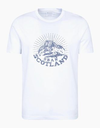 Mountain Warehouse Mens Mountain Warehouse Mens Oban Short-Sleeved T-Shirt - White - Size: 42