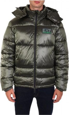 Emporio Armani Emporio Armani Ea7, Heren, Jassen, Blauw, Maat: 2XL Polyamide