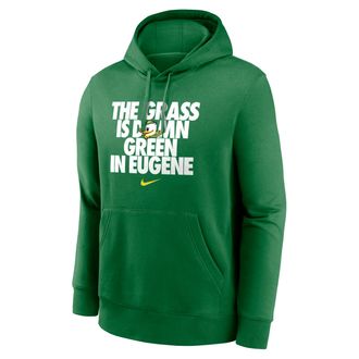 Nike Oregon Grass Is Green Club Nike Mens College Pullover Hoodie in Green | NKDK30DUON-5JS