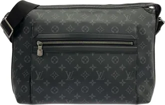 Louis Vuitton Black Coated Canvas Shoulder Bag (Pre-Owned)