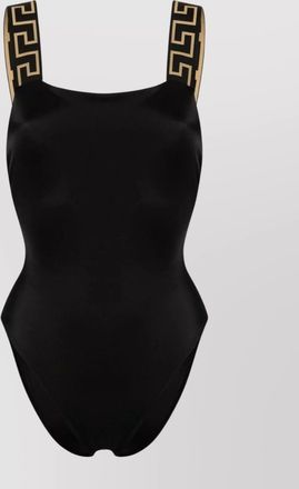 Versace one-piece swimsuit with geometric strap design
