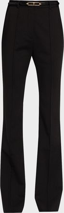 Veronica Beard Gracie Belted Flare Pants