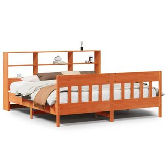Berkfield Home Bed Frame Frame Grey Sonoma 75x190 cm Small Single in Brown | Size: Super King