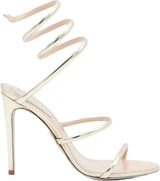 Rene Caovilla Schoenen, Dames, Grijs, 38 EU, Leer, Cleo 105 Sandal