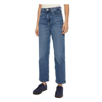 Tommy Hilfiger Cropped Jeans, female, Blue, Size: W31 Layla High Slim Straight Jeans