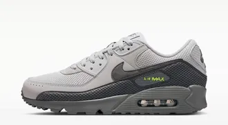 Nike Mens Air Max 90 Premium Shoes In Smoke Grey