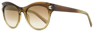 Swarovski Womens Cat Eye Sunglasses SK0171 47G Transaparent Brown 51mm