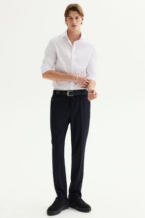 H&M Slim-fit suit pants in Navy Blue at Nordstrom, Size 34