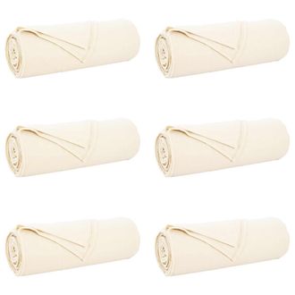 vidaXL Mantitas De Sof&aacute; 6 Pcs Crema 210 X 140 Cm Lana Vidaxl
