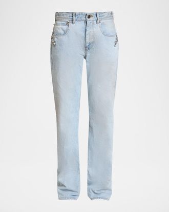 Balenciaga City Straight-Leg Denim Pants