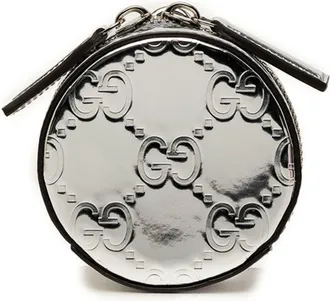 Gucci Silver Patent Leather Pouch (Pre-Owned)