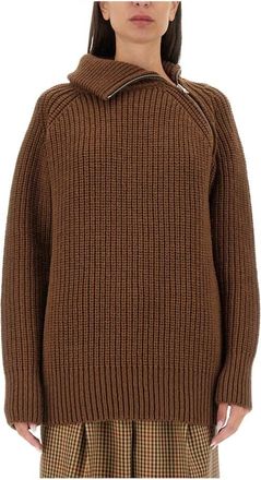 Dries Van Noten W.k. Sweater - Dames - Coltruien - Bruin - XS - Truien & Vesten