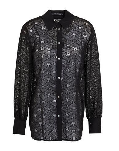 ORANDESIGNE Noir Chemisier Sexy Femme Tunique Haut Manches Longues