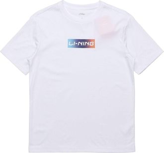 Li-Ning Box Logo T-shirt White AHSQ326-1