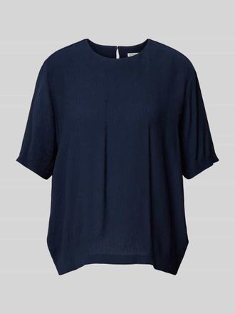 Tom Tailor Bluse mit Rundhalsausschnitt in Marine, Größe 36