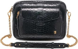 CLARIS VIROT Tassen, Dames, Zwart, ONE Size, Katoen, Charly Crossbody Tas