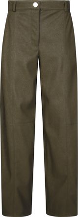 Pinko Barolo Straight-Leg Leather-Like Pants