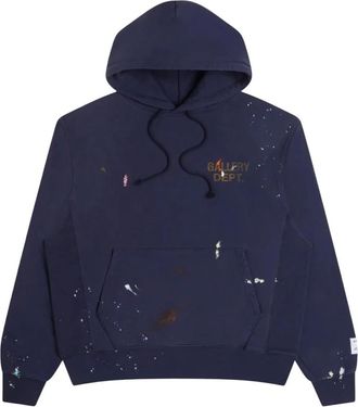 Gallery Dept. Hoodies & sweatvesten, Heren, Blauw, L, Katoen, Paint Logo Hoodie