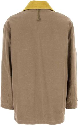 Fendi Mens Coat Beige Nylon Cotton