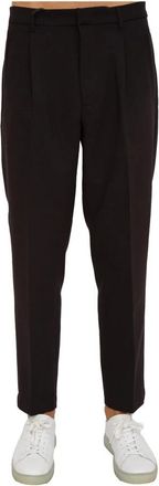 Emporio Armani Zwarte broek voor mannen - Heren - Slim Fit Broeken - Zwart - L - Polyester - Broeken