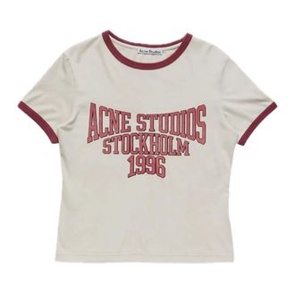 Acne Studios Dames, Tops, Wit, Maat: M Katoen
