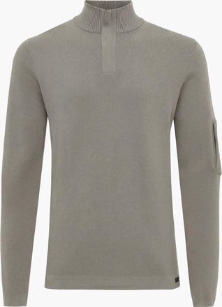 Genti Half Zip | Taupe