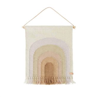 OYOY Follow The Rainbow Mini Wall Rug In Lavender