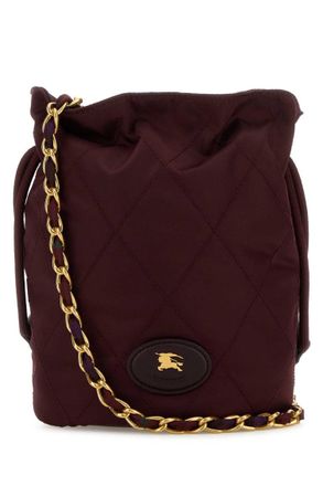Burberry Purple Horseshoe Bucket Bag